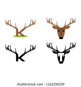 a set of deer icons