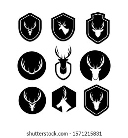a set of deer logo design