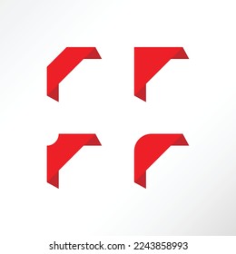 Set von Standardbannerelementen.