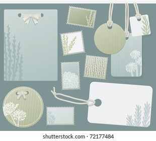 A set of delicate botanical themed labels and tags. Customize with your own text. EPS 10 - Powered by Shutterstock - Get 15% off with code: PIKWIZARD15