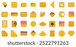 Set of delicious belgian waffles with various toppings showing different shapes and flavours, crunchy wafer breakfast