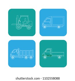 Set of delivery icons