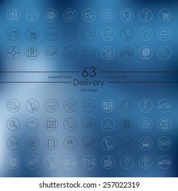 Set of delivery icons