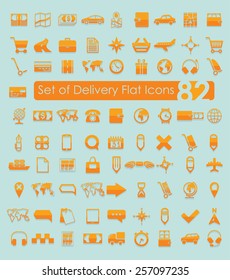 Set of delivery icons