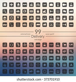 Set of delivery icons