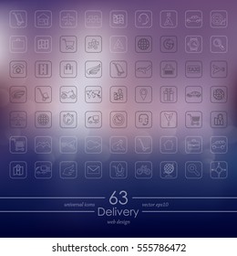 Set of delivery icons