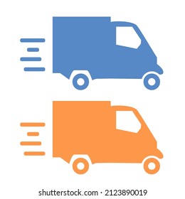 Set of delivery icons. Delivery service, free delivery, free shipping, truck. Free shipping order icon vector