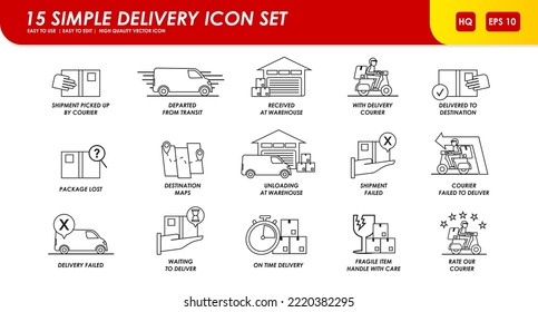  Icono de Juego de Entrega y Envío
