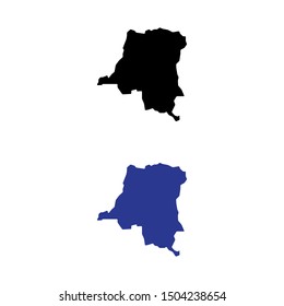 a set of Democratic Republic of the Congo map icons