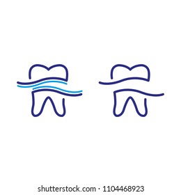 a set of dental icons