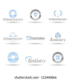 Set of dental icons. Stomatology. Vol 2.