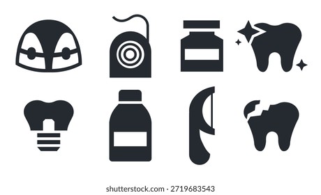 Satz von Zahnärzte, Vektorpackung, Illustration