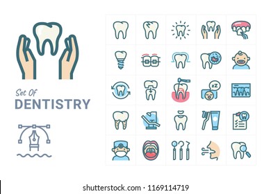 Set of Dentistry icon 