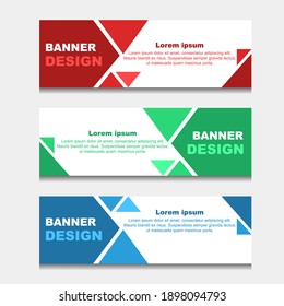 Set of Design Banner Web Template. can be Used for Workflow Layout, Diagram, Web Design. and Label Vector