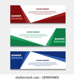 Set of Design Banner Web Template. can be Used for Workflow Layout, Diagram, Web Design. and Label Vector