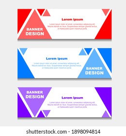 Set of Design Banner Web Template. can be Used for Workflow Layout, Diagram, Web Design. and Label Vector
