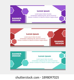 Set of Design Banner Web Template. can be Used for Workflow Layout, Diagram, Web Design. and Label Vector