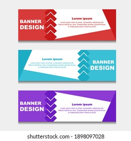 Plantilla web de conjunto de banners de diseño. se puede utilizar para diseño de flujo de trabajo, diagrama, diseño web. y Vector de etiquetas