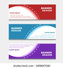 Set of Design Banner Web Template. can be Used for Workflow Layout, Diagram, Web Design. and Label Vector