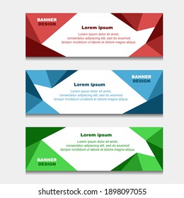 Set of Design Banner Web Template. can be Used for Workflow Layout, Diagram, Web Design. and Label Vector