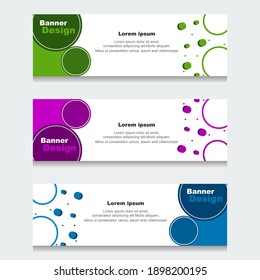 Set of Design Banner Web Template. can be Used for Workflow Layout, Diagram, Web Design. and Label Vector