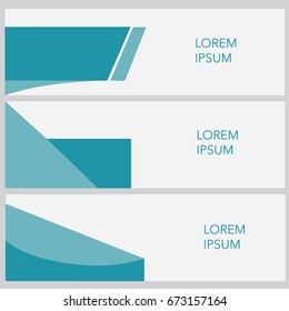 Set design blue background for banners
