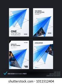Set of design of brochure, abstract annual report, cover