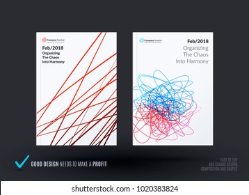 Set of design of brochure, abstract annual report, cover modern layout