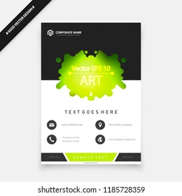 Set of design of brochure, abstract annual report, cover modern layout, flyer Abstract presentation templates. Flyer text font. Ad flyer text. White a4 brochure cover design.