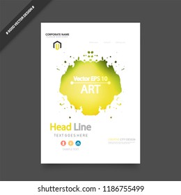 Set of design of brochure, abstract annual report, cover modern layout, flyer Abstract presentation templates. Flyer text font. Ad flyer text. White a4 brochure cover design.
