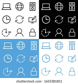 set design business icon web Vector Template