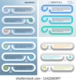 Set Design business presentation template. Vector illustration for technology infographics, number banners, charts and graphs or powerpoint background, graphs and tables. EPS 10