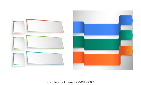 Set Design business presentation template. Vector illustration EPS 10. Can be used for chart process the financial company, technology infographics, number banners, charts and graphs or powerpoint 