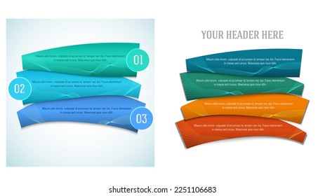 Set Design business presentation template. Vector illustration EPS 10. Can be used for chart process the financial company, technology infographics, number banners, charts and graphs or powerpoint 