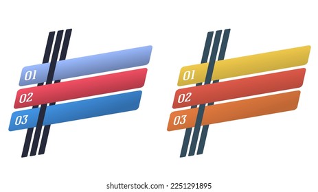 Set Design business presentation template. Vector illustration EPS 10. Can be used for chart process the financial company, technology infographics, number banners, charts and graphs or powerpoint 
