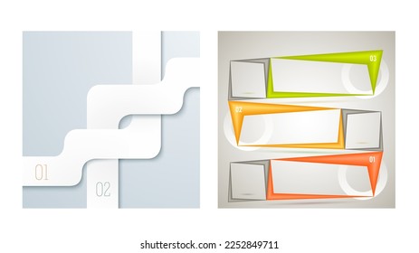 Set Design business presentation template. Vector illustration EPS 10. Can be used for chart process the financial company, technology infographics, number banners, charts and graphs or powerpoint 