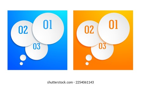 Set Design business presentation template. Vector illustration EPS 10. Can be used for chart process the financial company, technology infographics, number banners, charts and graphs or powerpoint 