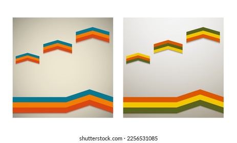 Legen Sie die Vorlage für die Geschäftspräsentation Design fest. Vektorgrafik EPS10. Kann für die Kartenverarbeitung der Finanzgesellschaft, Technologie-Infografiken, Zahlenbanner, Diagramme und Grafiken oder PowerPoint verwendet werden 