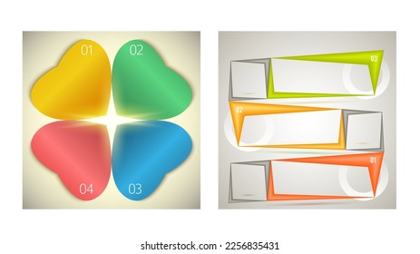 Set Design business presentation template. Vector illustration EPS 10. Can be used for chart process the financial company, technology infographics, number banners, charts and graphs or powerpoint 