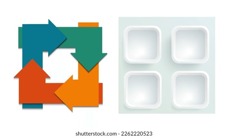 Set Design business presentation template. Vector illustration EPS 10. Can be used for chart process the financial company, technology infographics, number banners, charts and graphs or powerpoint 