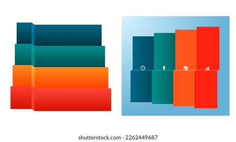 Set Design business presentation template. Vector illustration EPS 10. Can be used for chart process the financial company, technology infographics, number banners, charts and graphs or powerpoint 