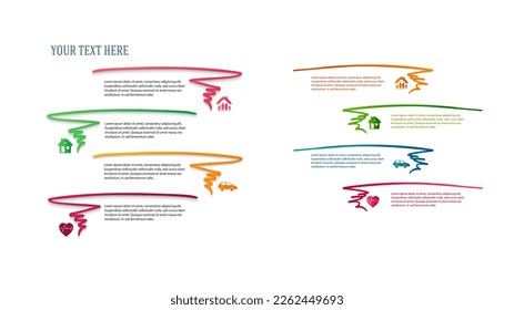 Set Design business presentation template. Vector illustration EPS 10. Can be used for chart process the financial company, technology infographics, number banners, charts and graphs or powerpoint 