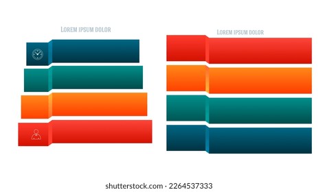 Set Design business presentation template. Vector illustration EPS 10. Can be used for chart process the financial company, technology infographics, number banners, charts and graphs or powerpoint 