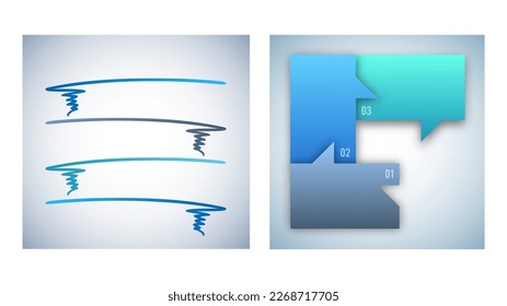 Set Design business presentation template. Vector illustration EPS 10. Can be used for chart process the financial company, technology infographics, number banners, charts and graphs or power point 