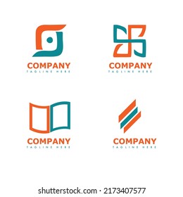 Set of design company  logo  - vector 