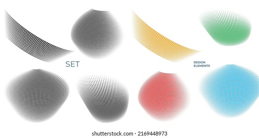 Set design element circle. Isolated bold vector colors  golden ring from. Abstract glow wavy stripes of many glittering swirl created using Blend Tool. Vector illustration EPS10 for your presentation