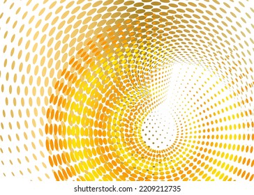 Set design element circle. Isolated bold vector colors  golden ring from. Abstract glow wavy stripes of many glittering swirl created using Blend Tool. Vector illustration EPS10 for your presentation