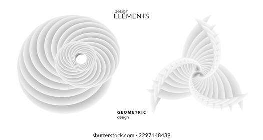 Set design element circle. Isolated bold vector colors golden ring from. Abstract glow wavy stripes of many glittering swirl created using Blend Tool. Vector illustration EPS10 for your presentation