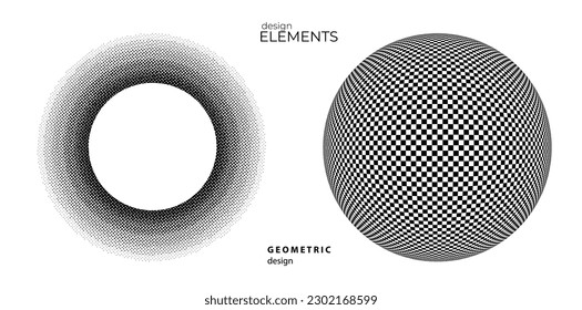 Set design element circle. Isolated bold vector colors golden ring from. Abstract glow wavy stripes of many glittering swirl created using Blend Tool. Vector illustration EPS10 for your presentation
