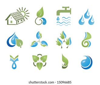 Set of design elements.